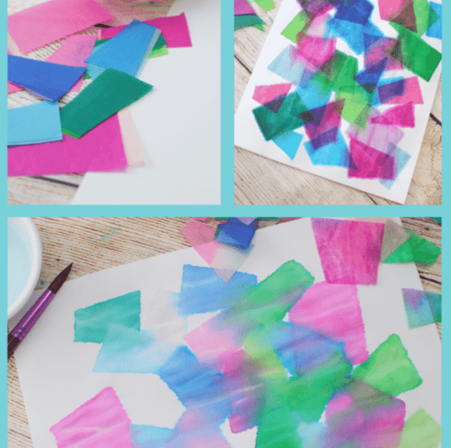 Art_w_MrsRenner's tweet photo. Kinder Winter Trees❄️made with paper dyed from #bleedingtissuepaper. Students loved seeing the tissue paper color transfer to their white papers! @StoneleighES @AmberCook_ @heather_lundy https://t.co/cuieTvR80p