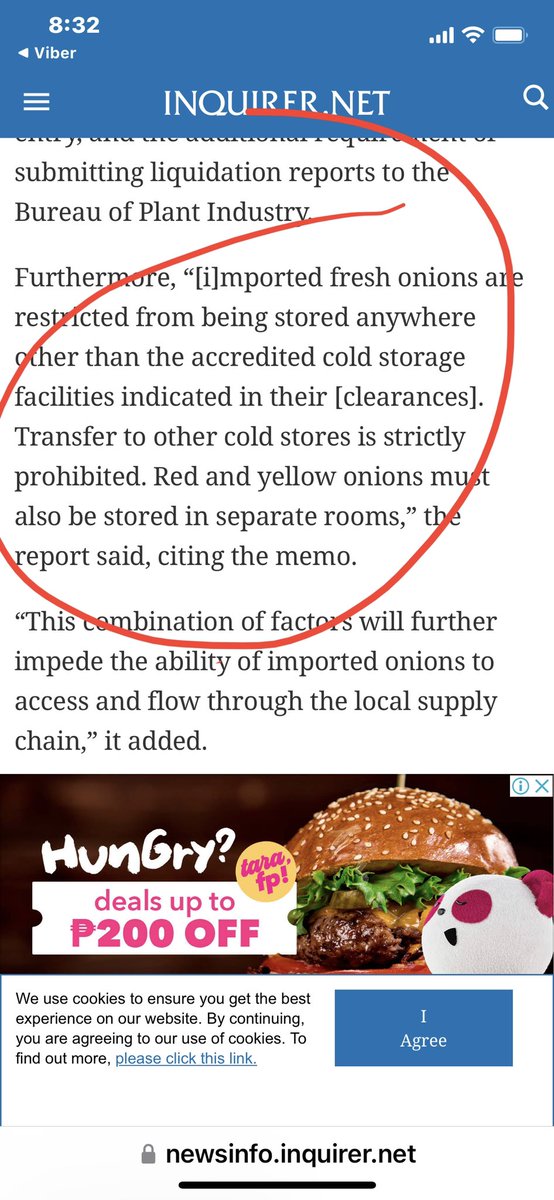 kikopangilinan's tweet photo. Sa accredited cold storage lang dadalhin ang imported onions? Ganern? Sa ating mga senador paki alamin bakit ganito? Nasaan yung liistahan. Baka iilang negosyante lang na cold storage ang negosyo ang kumikita dito habang kickback na malaki ang para sa ilang taga DA BPI, BoC? https://t.co/dlYCGduXz4