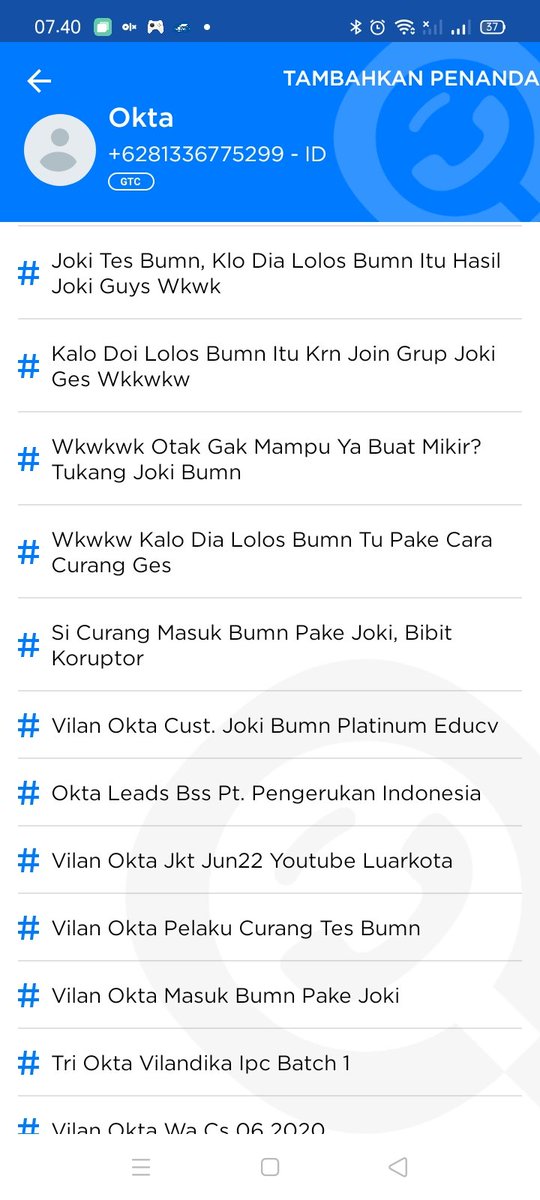 catatanRDN's tweet photo. @opposite090l92 Get contact jalan ninja ku, serem bngt sih asli, kasian kalo nnti ngelamar kerja yg bakal diliat perusahaan kan nomor hp nya. Mau gakmau harus ganti nomor xixixi makannya jgn curang, orang mati2an belajar sampe sholat tahajud, sampe ke gereja dll, ehh ini duduk depan hp ngejoki https://t.co/r981gjUXo2