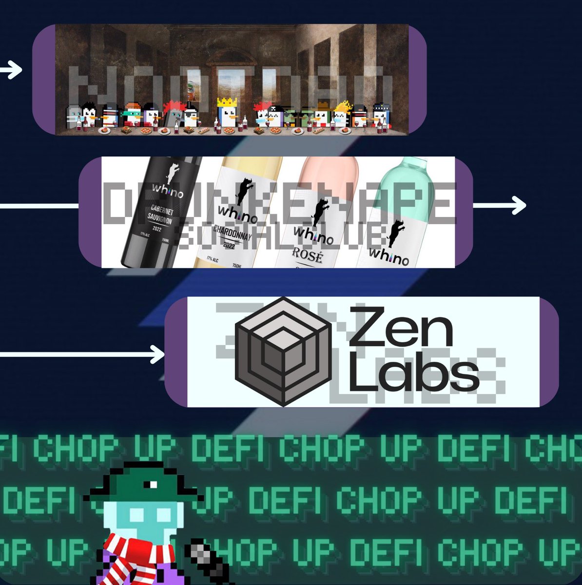 Caleb 🧣 (@asknoot) on Twitter photo 🎙️DeFi Chop Up ➡️ the show you know & love now partnered with <a href="/DeFiSocietyNFT/">Defi Society</a> coming TUESDAY @ 8PM EST
<a href="/NootDAO/">NootDAO | (🐧,🐧)</a> (<a href="/cryptosoj/">CPT SOJ (🐧🐟)</a>)
@DrunkenApeSC
<a href="/ZenLabs_/">Zen Labs</a>
20M $BONK & NFTs up for listeners & guests, tune in👇x.com/i/spaces/1jMJg… 🎙️DeFi Chop Up ➡️ the show you know & love now partnered with <a href="/DeFiSocietyNFT/">Defi Society</a> coming TUESDAY @ 8PM EST
<a href="/NootDAO/">NootDAO | (🐧,🐧)</a> (<a href="/cryptosoj/">CPT SOJ (🐧🐟)</a>)
@DrunkenApeSC
<a href="/ZenLabs_/">Zen Labs</a>
20M $BONK & NFTs up for listeners & guests, tune in👇x.com/i/spaces/1jMJg…