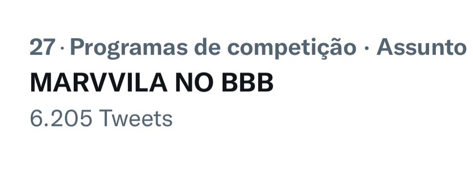 Estamos nos TTs!!! Obrigada a todos pelo empenho, continuem usando a tag e vamos começar esse BBB 23 com o pé direito!

E como prometido: estamos seguindo os mais engajados 🖤🥁 MARVVILA NO BBB
