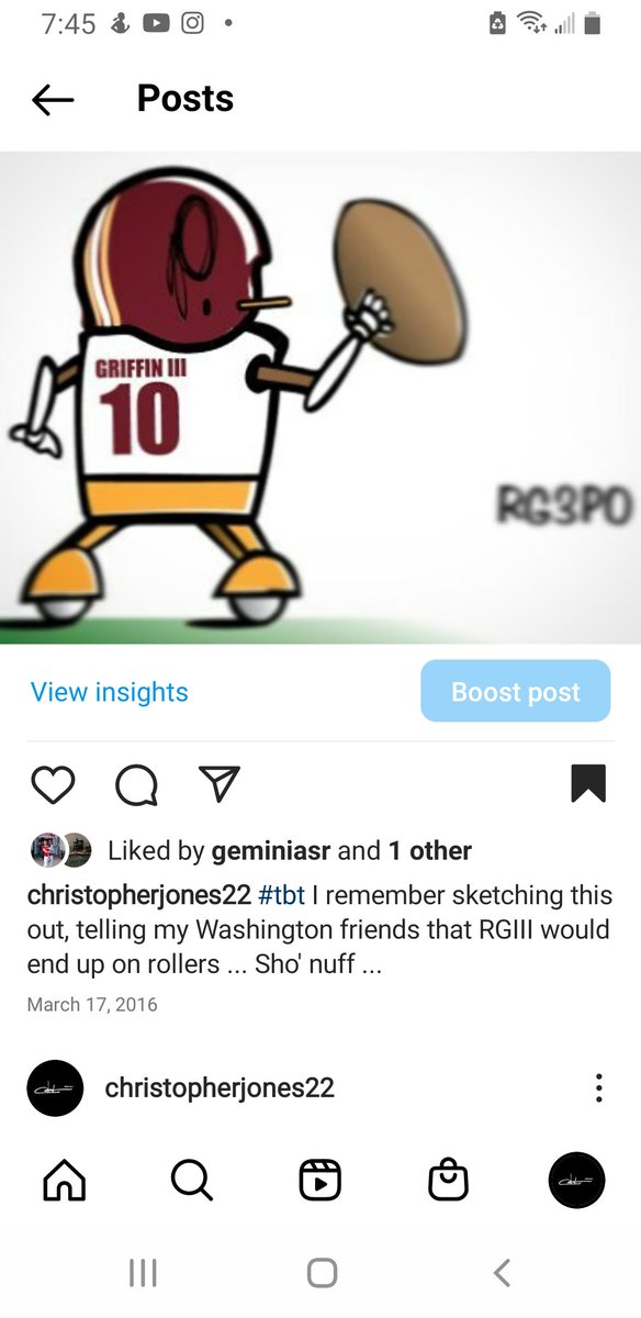 christopherjnes's tweet photo. @RGIII @Commanders Illustration i did at the time of your situation, RG. comments about quality of organization and coach seem true... they did randall c similar. But, congrats on your family!! https://t.co/TGsNRCWavB