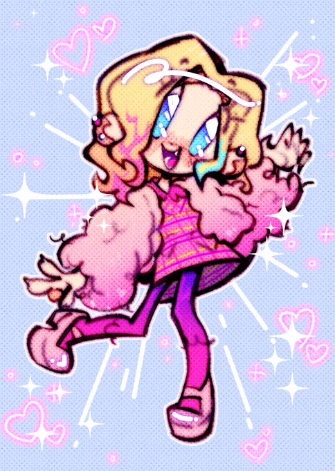 a family can be a pink gf, goth gf and their pet hand    