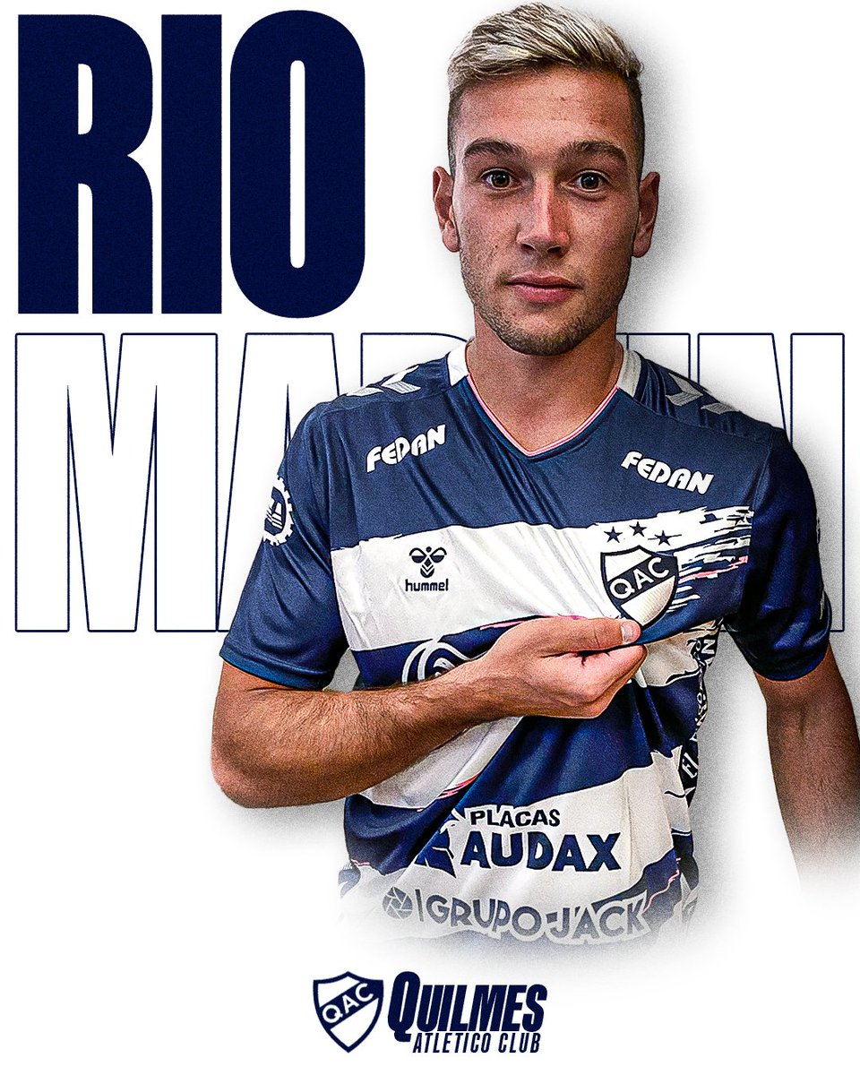 qacoficial's tweet photo. ✍️ Martín Río, nuevo jugador de Quilmes.

🙌 ¡Bienvenido a casa! https://t.co/lQ363WiibM