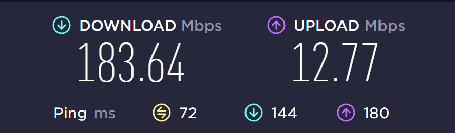 raklink99's tweet photo. Finally made the move to @SpaceXStarlink after @iiNet throttled our NBN Satellite 250 account again this month. Big issue is that they do not allow the purchase of added data blocks during the month. 

For us, is ten times+ faster than NBN Aust Satellite. Thanks @elonmusk ! https://t.co/NynrRrJ8Gt