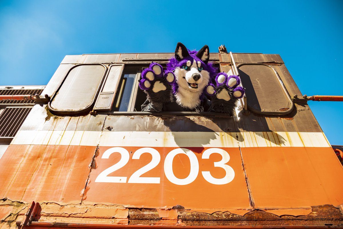 ZeekWolfy's tweet photo. Some new developments have occurred! Like train tracks shifting, my plans got shifted. Thus my new route includes attending ANE this week! See you all there! 🔜🚂 🥳🎉 @Anthro_NE #ANE2023 https://t.co/O8fClSgLCy