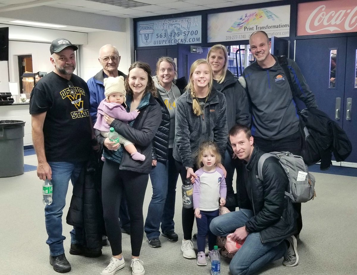 Cadet Girls won a buzzer beater game vs. Wapsie Valley on Sat at UIU. Dale had quite the cheering section! <a href="/DaleDennler/">Dale Dennler</a>