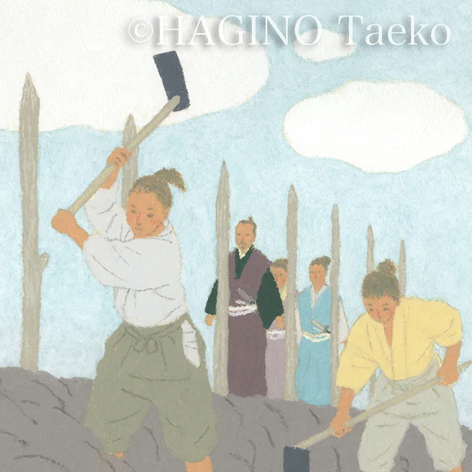 北國新聞、富山新聞連載小説 安部龍太郎さん作「銀嶺のかなた」第13~16回挿絵です。第14回のは大泉洋じゃなく前田利家ですからね。そのように見てくださいね(^^;)第16回のイケメンは孝恩寺(後の長連龍)です。資料が殆どないので好みの造形にしてみました(^^) 