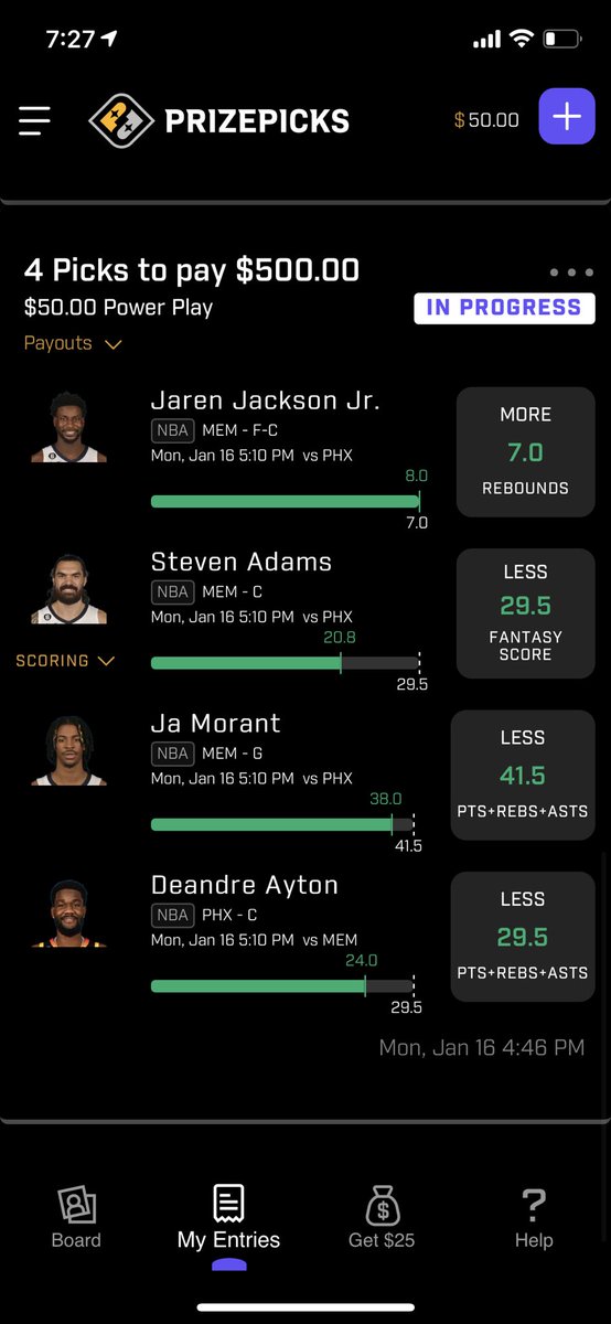 YOxHANK's tweet photo. Decent hit after 2, 2/3 powers earlier in the day…getting ready for this Lakers/Rockets game! Finish the night with some solid profit. #GamblingTwiitter #PrizePicksNBA #prizepicks #Parlay https://t.co/BQdDPwo9Kz