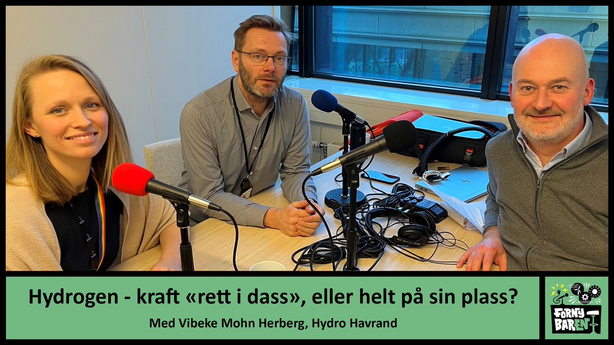 fornybaren's tweet photo. Hydrogen – kraft "rett i dass", eller helt på sin plass?

En statsråd har nylig uttalt at hydrogen er kraft "rett i dass", men ukens gjest, @vibekeherberg fra Hydro Havrand mener at vi ikke kommer utenom på veien mot netto null. Lytt til episoden her:
https://t.co/6QTYqbpXaA https://t.co/ihUedHNucL