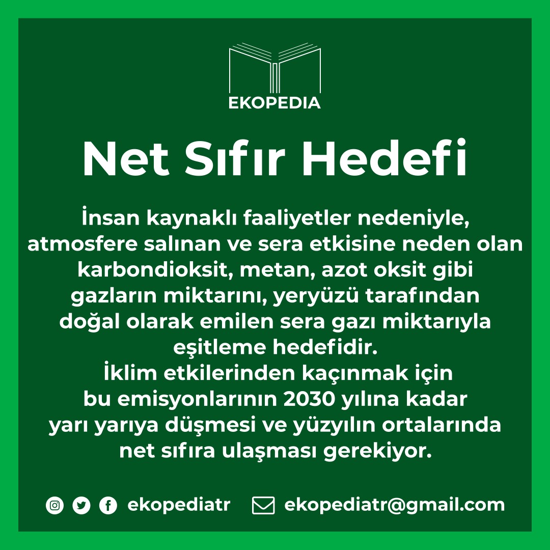 Net sıfır hedefi nedir? #NetSıfırHedefi #KüreselAmaçlar . #HerGünBirKelime #ekopedia #ekolojiansiklopedisi #ekoloji #ansiklopedi #ekolojik #etimolojik #sözlük #etimoloji #doğa #çevre #yeşil