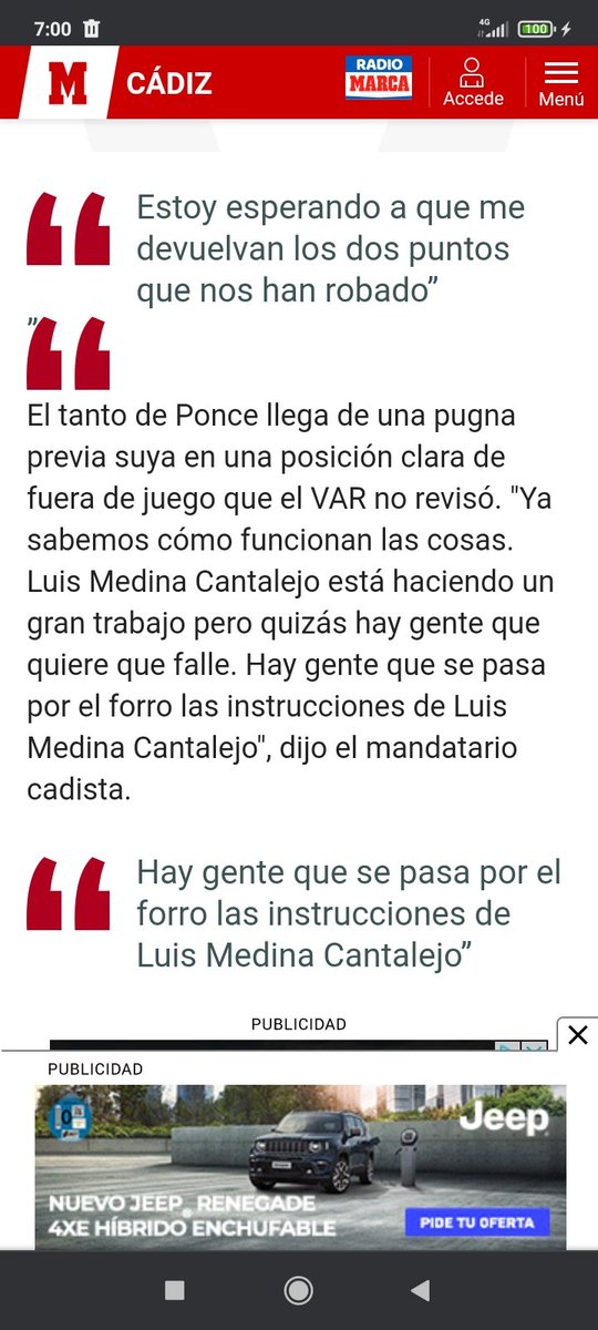AzuagaFernando's tweet photo. SIGO INSISTIENDO EN QUE LOS DOS PUNTOS ROBADOS AL CÁDIZ,NO SE LO VAN A DEVOLVER
ES EL PEOR AÑO DE ARBITRAJE QUE HE VISTO NUNCA.
RUBIALES ARREGLA ÉSTO PRIMERO Y DESPUÉS TE VAS A ARABIA CABRONAZO https://t.co/AQ3jKiIRU1