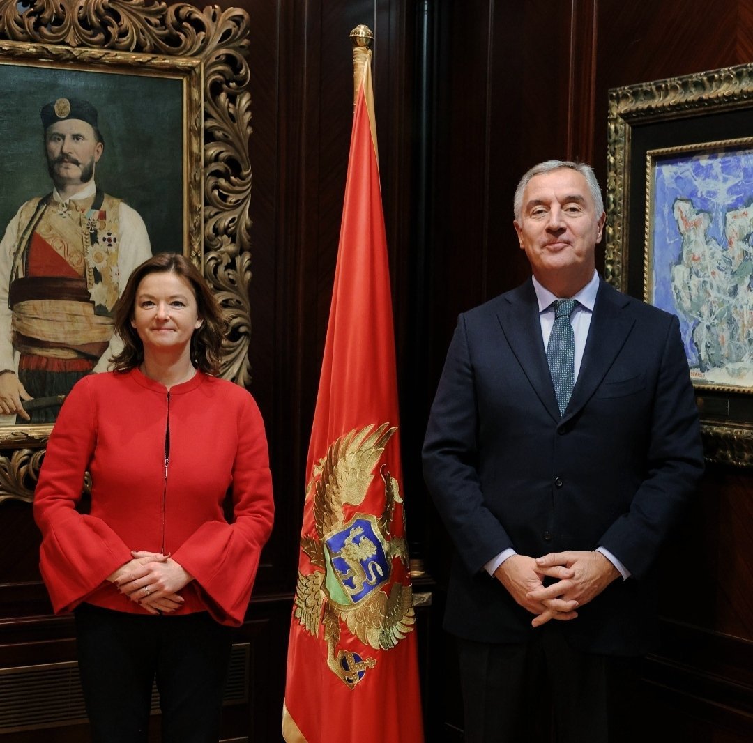 Je Fajonova v ČG zasebno, ker ni prisotna naša zastava????