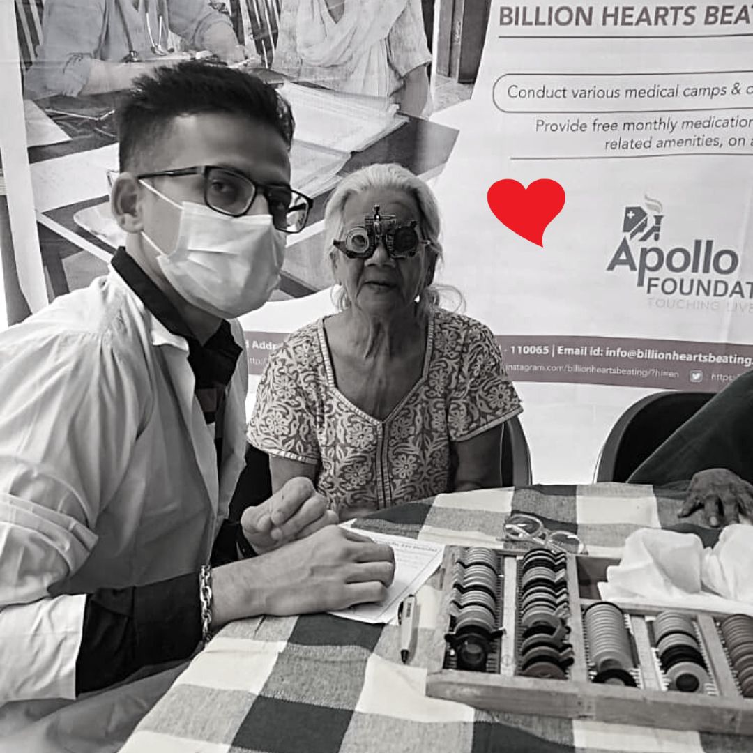 #BillionHeartsBeating conducted an eye screening camp at Shri Nityanand Senior Care Home in Thane. 32 seniors benefitted from this camp. #ngo #healthcare #SeniorCare #eyes #ApolloFoundation
