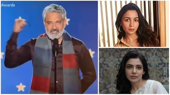 Freshersnews1's tweet photo. Alia Bhatt, Varun Dhawan, Samantha Ruth Prabhu, Ananya Panday and Malaika Arora have hailed SS Rajamouli for his speech at Critics Choice Awards in Los Angeles.

#freshersnews #todaysnews #Rajamouli #AliaBhatt #losangeles #criticschoiceawrds #awardspeech #speechtime https://t.co/8xInc0UkFy