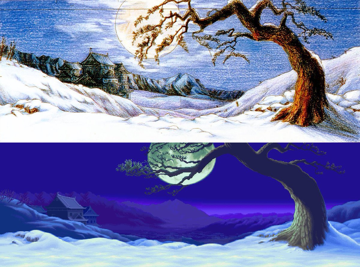 ShotoGamer's tweet photo. Concept Art vs Pixel Art in #SFZero2/#SFAlpha2. #SFZ #SFA #SFZ2 #SFA2 #Ryu's Stage #StreetFighter #SFZero #SFAlpha https://t.co/X33OKKYvBY