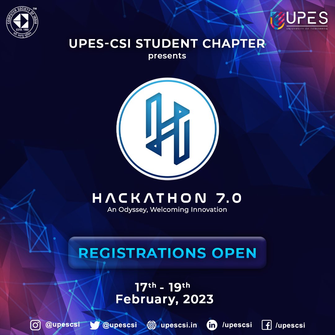 Computer Society of India, UPES tweet media