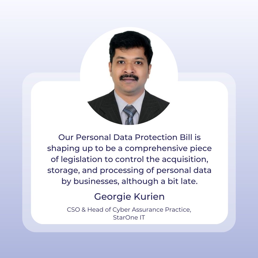 beaglesecure's tweet photo. So, what’s the Personal Data Protection (PDP) bill all about? 

It’s a  bill, once passed will ensure the personal data security of every Indian citizen.

Here is the cream of thoughts shared by 7 security experts. https://t.co/OKWDPZteyJ
