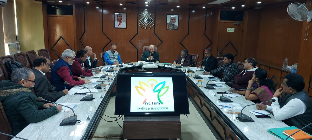 ncism_india's tweet photo. A meeting of the committee was held on 16th Jan at NCISM office premises to discuss the initiative to be taken for the creation of new Samhita &amp; Nighantu for 21st Century &amp; thereby reviving the tradition of Indian knowledge system. 
#ayush https://t.co/i2AWRs1mjN