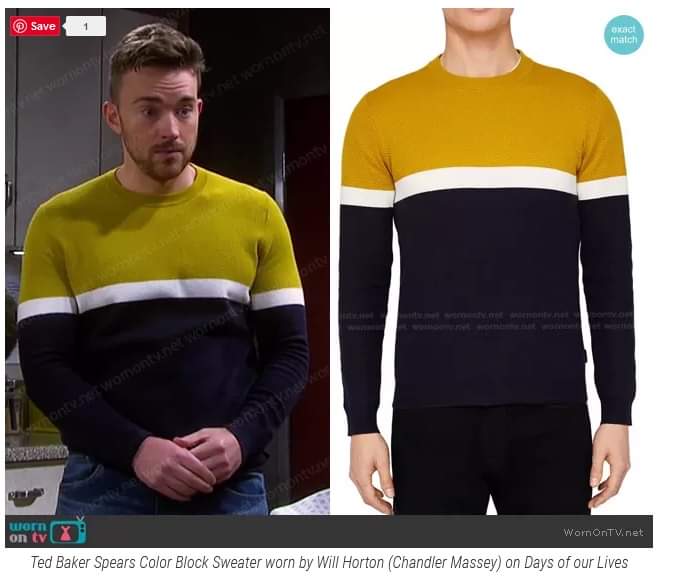 WeLoveChanMas's tweet photo. Worn on TV next found where you can get Wills jumper
Yellow Colourblock Sweater - From 24th September 2022 & 25th December 2018
https://t.co/U4FkDLMW8y
#Days #ChandlerMassey #WillHorton #wornonTV https://t.co/tivlp0Q8XI