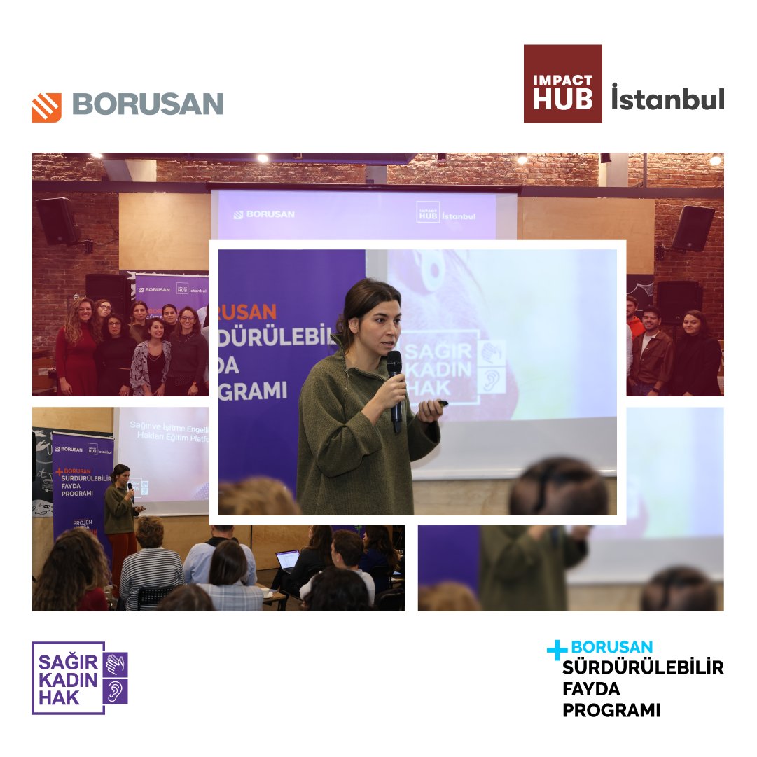 Sağır Kadın Hak, Borusan Sürdürülebilir Fayda Programı'nda desteklenecek çalışmalardan biri oldu! Ocak - Mayıs 2023 tarihlerinde daha çok kadının bilgiyle güçlenmesi için 2 elçi atölyesi düzenleyeceğiz ve 3 elçinin yaygınlaştırma faaliyetini destekleyeceğiz. 

#sağırkadınhak