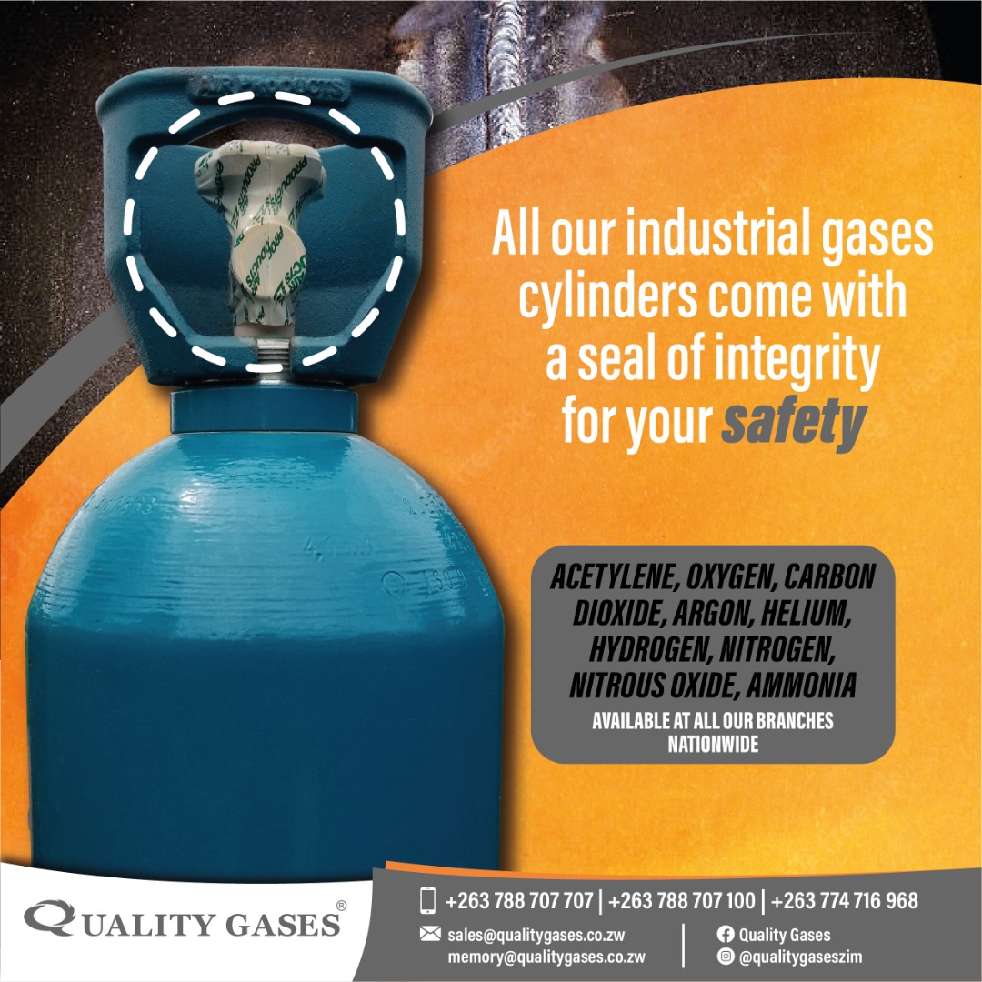 Industrial Gases available at all our branches:- Dissolved Acetylene, Oxygen, Carbon Dioxide, Argon, Helium, Nitrogen, Nitrous Oxide and Ammonia. Please note, all our industrial gases come with a seal of Integrity for your safety.
 #industrialgases #LPG #hardgoods #besafeoutthere