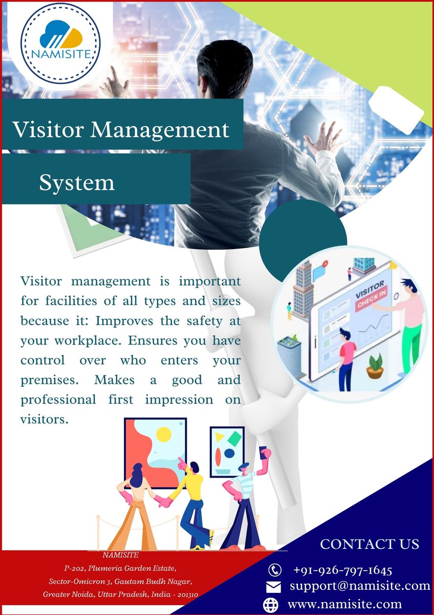 NAMISITE1's tweet photo. Visitor Management Software-NAMISITE
Email Id: -support@namisite.com
Phone No:- +91-926-797-1645
visit:- https://t.co/le4R9hyuYw
#vms #visitormanagementsoftware #System #management #ceo #building #Visitor https://t.co/bh9XdgRNkF