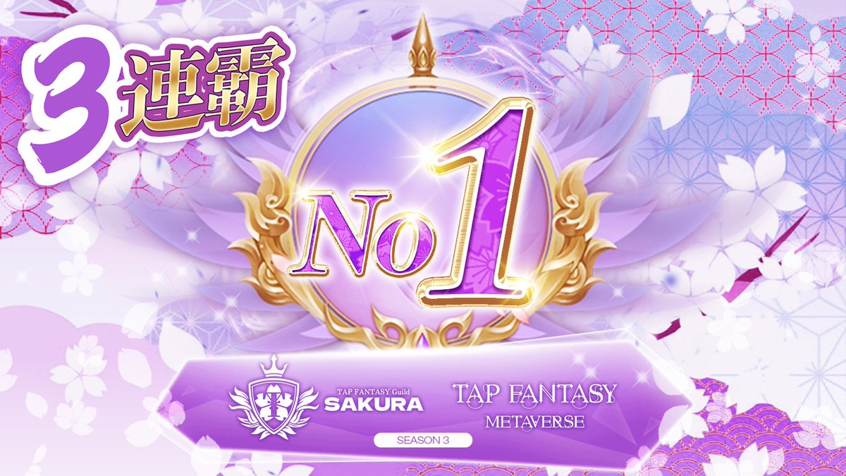 Tapfantasy2025's tweet photo. 🔥AMAZING!!  Historic moment!

Congratulations to the 🌸SAKURA club for winning 🏅Top1 Club in Tap Fantasy for 3 consecutive seasons!

🎉Let's congratulate the SAKURA Club!🎉

#TapFantasy 

💰500 TAP * 5 #Airdrop 
❤️RT Comment &amp; Tag 1 friend https://t.co/lJ3qpTtb6M