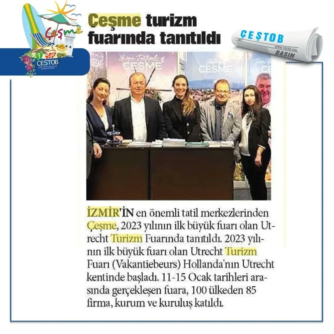 cesmecomtr's tweet photo. Çeşmemizi Hollanda’daki turizm fuarında tanıttık!
🗞Basın @MEkremOran @maktugan @demyakup @orhanbelgee @banutimucin @etuggan #cestob #vakantiebeurs
.
.
#c‌es‌me #izmir https://t.co/9wfW4VAwM2