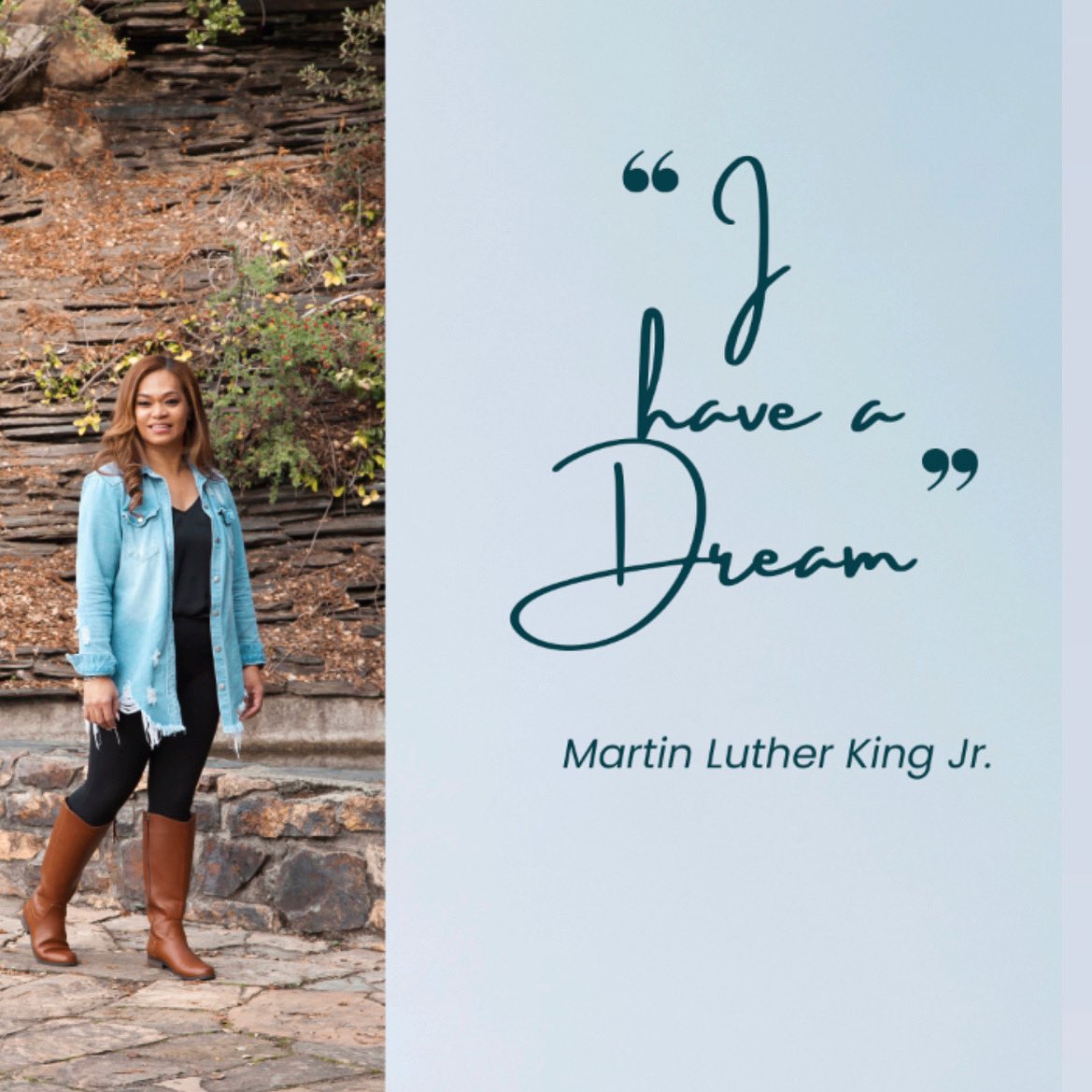MeliV33's tweet photo. “I have a dream that one day this nation will rise up and live out the true meaning of it’s creed- we hold these truths to be self-evident: that all men are created equal” -Martin Luther King Jr

#happymlkday https://t.co/imu5T5PTnO