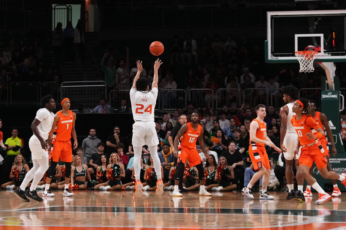 The Canes Escape The Orange, 82-78 - Miami takes control late to improve to 6-2 in ACC play. #CanesHoops https://t.co/VLT1ef0psl https://t.co/2jXeMDC3z7