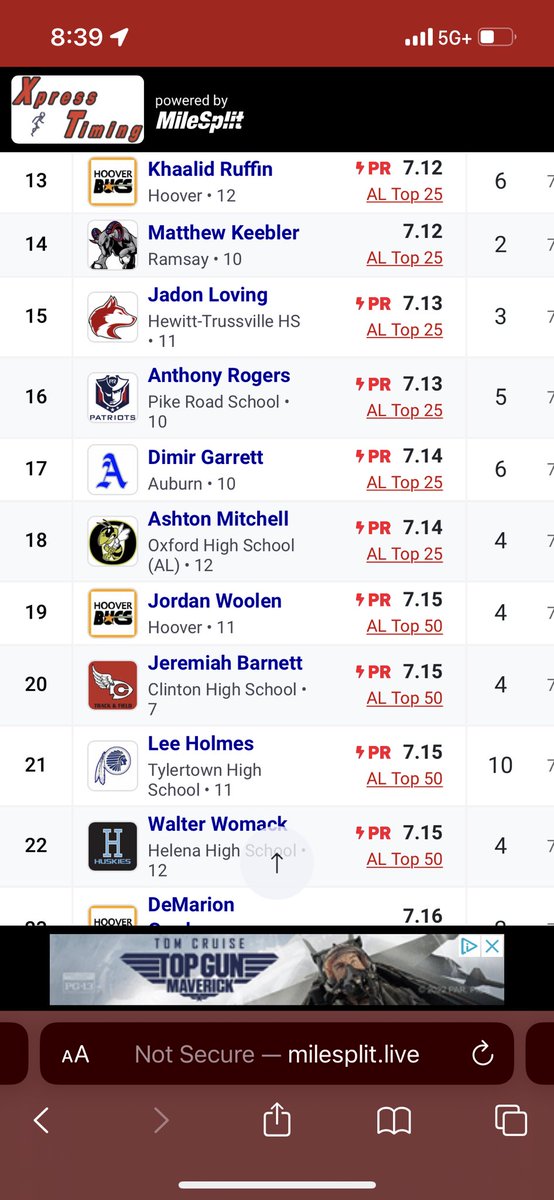Dimir_G's tweet photo. Video isn’t the best, but I finished 17th overall with a time of 7.14s https://t.co/R9jS1hWoI8