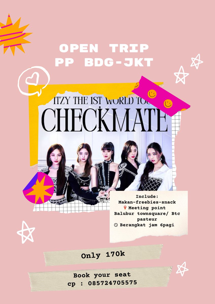 funtripkonser's tweet photo. Trip bandung - jakarta
Itzy checkmate
Seat masih ada ya
#itzy #itzycheckmate #tripkonser #triokonserbandung https://t.co/LlUD9E1C8N