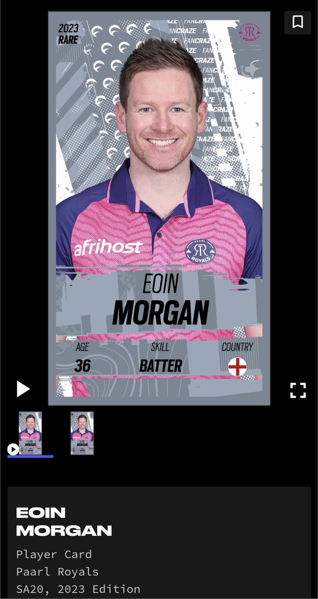 shubham237's tweet photo. It's time for Cricket to shine. SA20 all over the place, own the cards Now...
#OwnTheSquad #FanCraze https://t.co/AyEDfkDNPK