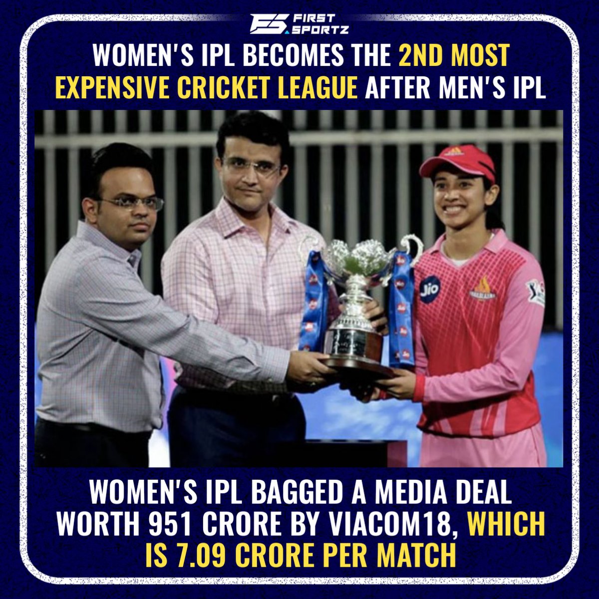 firstsportzcric's tweet photo. Women's IPL is now the 2nd most expensive Women's sporting league after the Women's NBA.
#WIPL #IPL #BCCI #firstsportz https://t.co/5AMxObXd5R