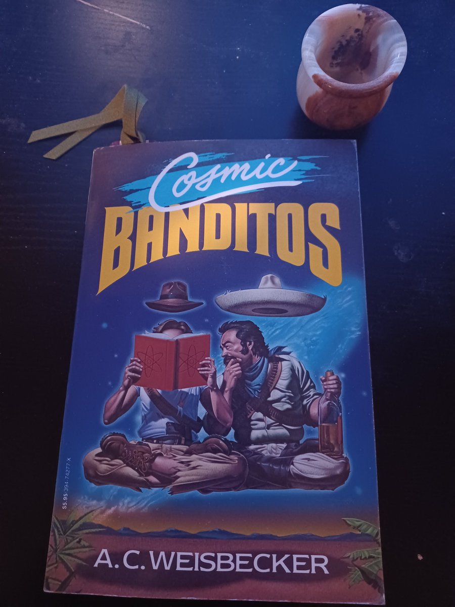 ScottMWest's tweet photo. #CurrentlyReading Cosmic Banditos by A.C. Weisbecker #Literature #Fiction #Drugs #QuantamPhysics https://t.co/jwnQfTGu7k