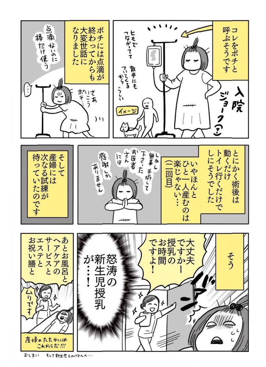 術後② おしまい!

いやすいませんね大変自慢したいわけじゃ決してないけど、言わないからじゃあ大丈夫なんだね!てなってしまうのも違うなと思うので…私個人に限らず何事もさ…どのお産も育児も大変は大変なので…みんなすごい 