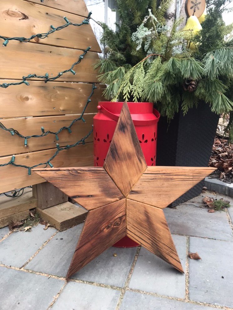 Who needs a star today? This one was made from wood from the old G+W distillery…Toronto’s iconic Distillery District!