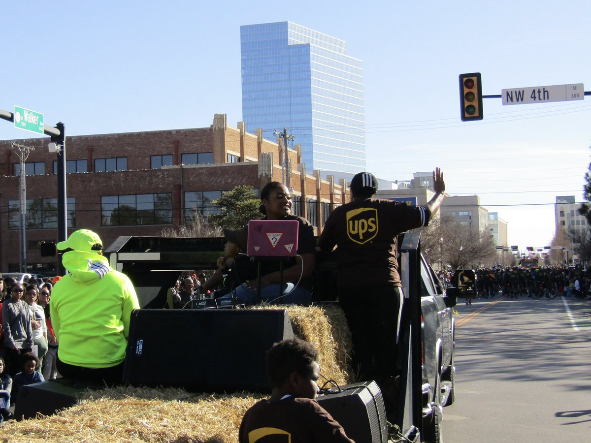 DeliveringOKC's tweet photo. Our OKC team was proud to represent UPS in today’s parade honoring the life and legacy of Dr. King. https://t.co/3Z2Y6RqsiC