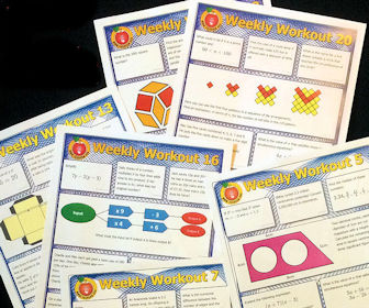 Transum's tweet photo. When the mock exams are over I give these Weekly Workouts to the Foundation/Core GCSE candidates to do as homework. They give instant feedback for the first 6 questions. They print out nicely on A4 too.
https://t.co/YcfKze5udN
#mathschat #Revision #Oneperweek #GCSEMaths https://t.co/7po25SkB9I