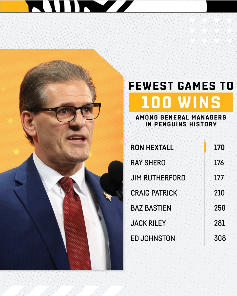 Ron Hextall is fastest Penguins GM to 100 wins - PensBurgh