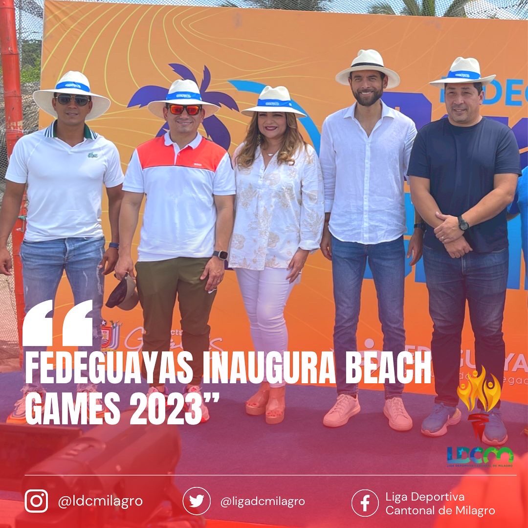 ligadcmilagro's tweet image. El día sábado 14 de enero se llevó a cabo la inauguración de los Beach Games 2023 organizado por @Fede_Guayas, con 509 deportistas participantes y 11 deportes.
Nuestro Pdte. Ing. Joe Navarro estuvo presente en este gran evento.
#ElDeporteNosMueve “ #LDCM #Fedeguayas #BeachGames