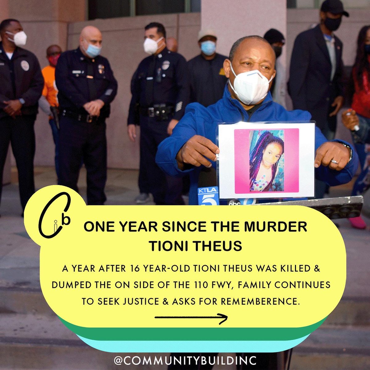CommunityBuildi's tweet image. On January 8th, 2022, 16 year-old Tioni Theus’ life was taken far too soon and Community Build stands with her family a year later asking for justice. Anyone with information is urged to call Crime Stoppers at (800)222-TIPS.
#tioni #tionitheus #justicefortionitheus