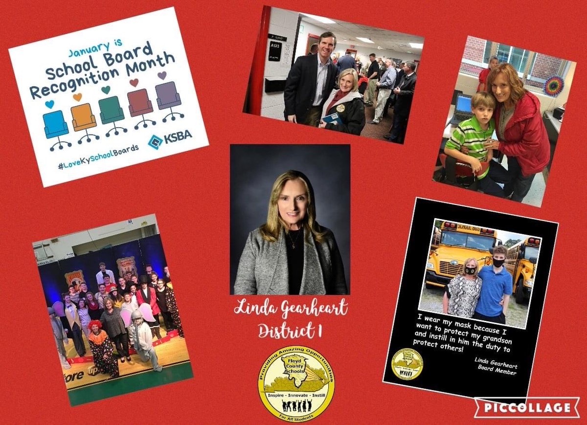 AnnaWShepherd's tweet image. ⁦Join me in honoring our ⁦@SchoolsFloyd⁩ Board of Education Members this recognition month and everyday throughout the year for their service to our students, employees, families and community. ⁦@ksbanews⁩ #KySchoolBoardRecognition #TeamworkMakesDreamsWork