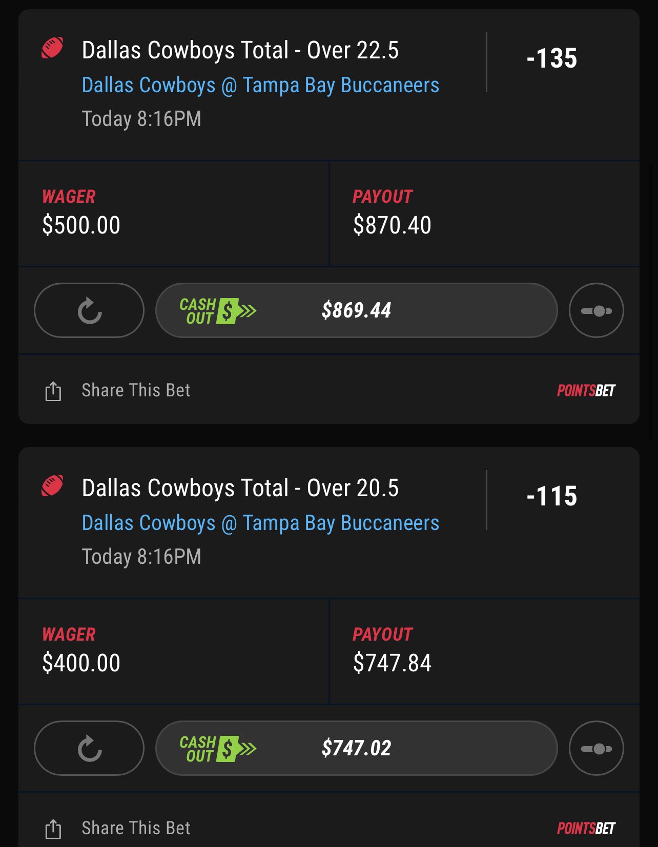 Darren Rovell on Twitter "PointsBet sure does. https//t.co/LPHdT8Xkfq