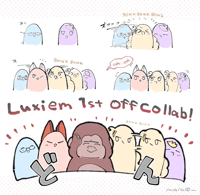 Thank you streaaaaam 今日を個人的な祝日にします!❤️🧡💙💜💛😭

#Ikenography #Akurylic #drawluca #MystArt #YaminoArt 