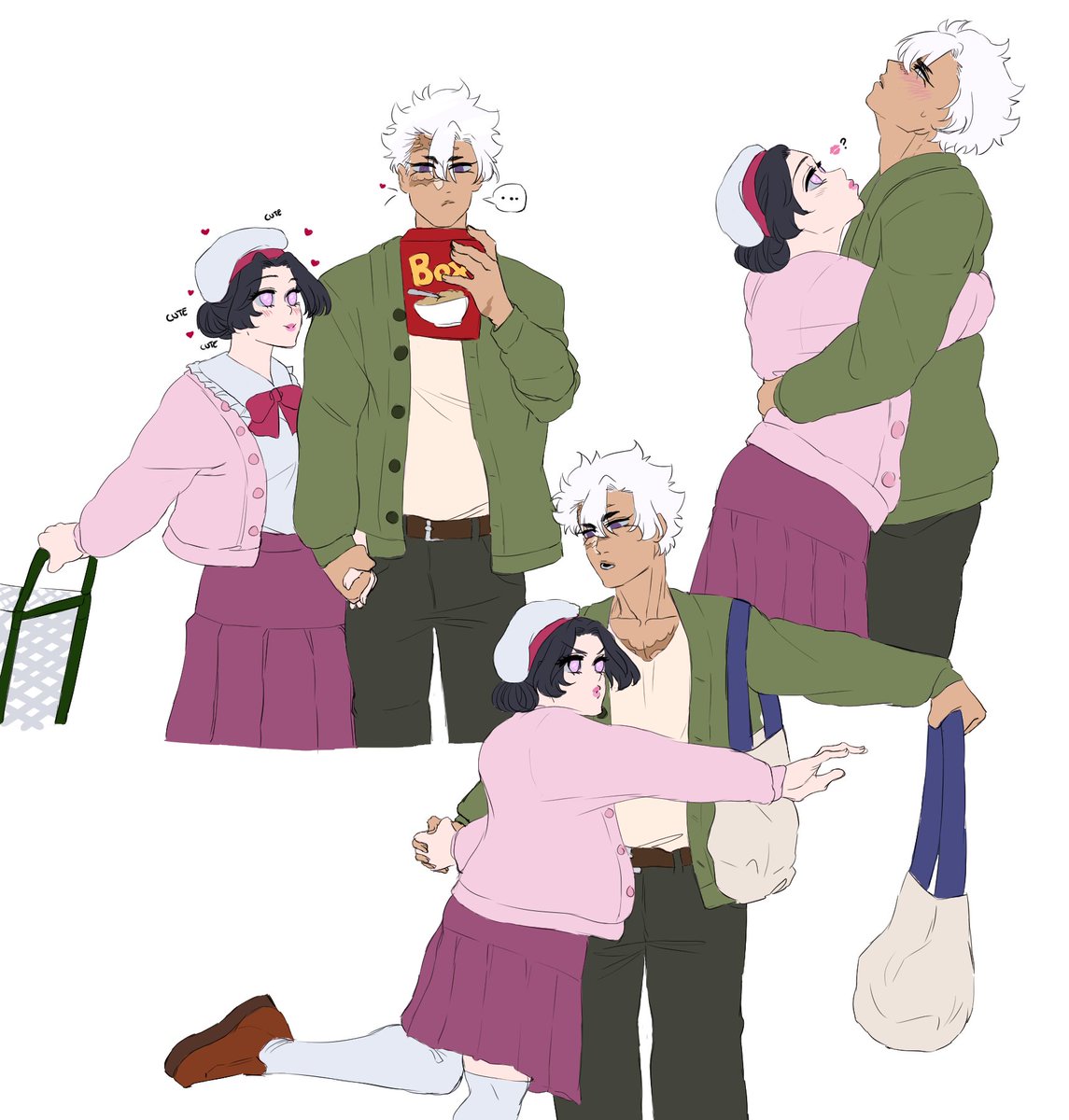 momokyu__'s tweet photo. cardigan couple :) https://t.co/sWXuSQwbvb