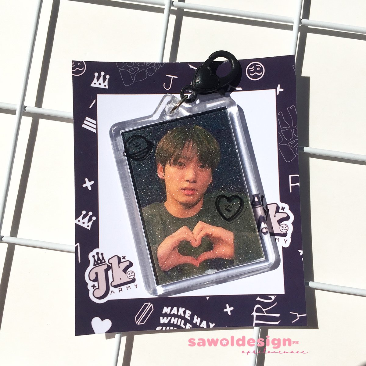 _swldesigns's tweet photo. Wts | Lfb fanmade merch collection pc
BTS Jungkook Keychain Charms Keyring

✧ No Charm price: P19 + pf
✧ W/ Charm price: P29 + pf
✧ can customize (other pic)

✧ w/ freebie
✧ comment "tattoo" or DM me
✧ SCO / ur preferred courier

Or Avail in my shop: https://t.co/y2dHi9IQG9 https://t.co/LcDykR204V