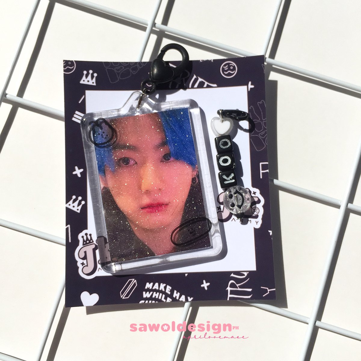 _swldesigns's tweet photo. Wts | Lfb fanmade merch collection pc
BTS Jungkook Keychain Charms Keyring

✧ No Charm price: P19 + pf
✧ W/ Charm price: P29 + pf
✧ can customize (other pic)

✧ w/ freebie
✧ comment "tattoo" or DM me
✧ SCO / ur preferred courier

Or Avail in my shop: https://t.co/y2dHi9IQG9 https://t.co/LcDykR204V