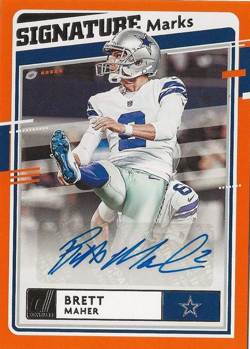 If Brett Maher makes a kick tonight we will giveaway this signature card. Retweet and follow to enter. This might be our most unlikely giveaway yet. #CowboysNation #Cowboys #Bucs